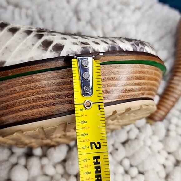 DONALD J PLINER STYLE# LISA SNAKE SKIN PLATFORM SLINGBACK WOMAN'S SIZE 10.☆SEXY☆ - Picture 9 of 16